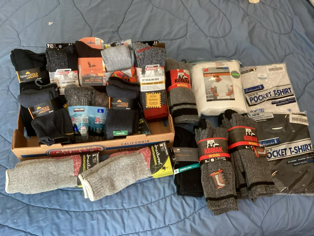 Brand New Wool and other Socks and T-Shirts: Brand New Wool and other Socks and T-Shirts