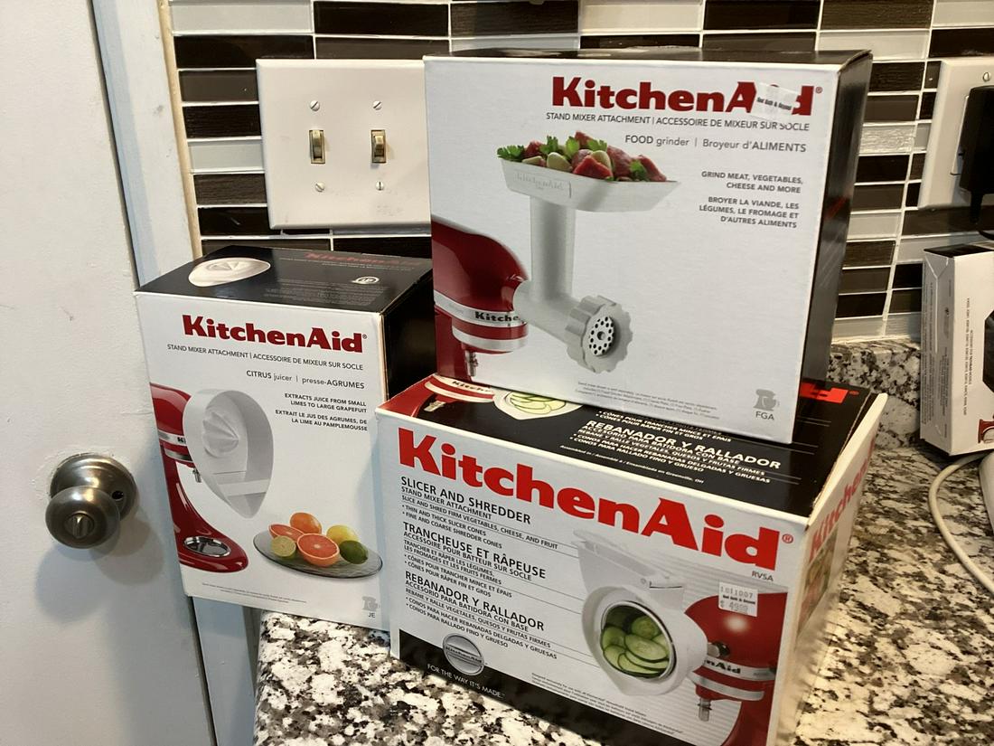 Three Kitchen Aid Attachments in the boxes (1 of 1)