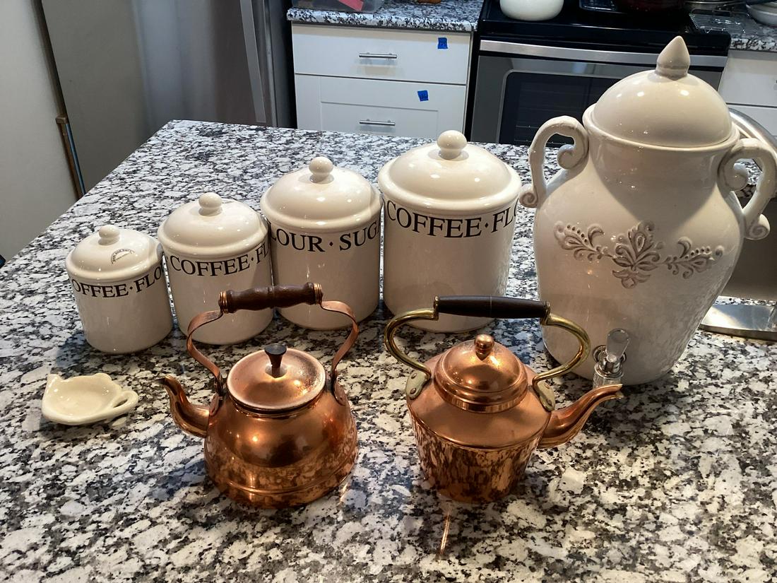 Made in Portugal Copper Kettles & Canister Set and more (1 of 1)