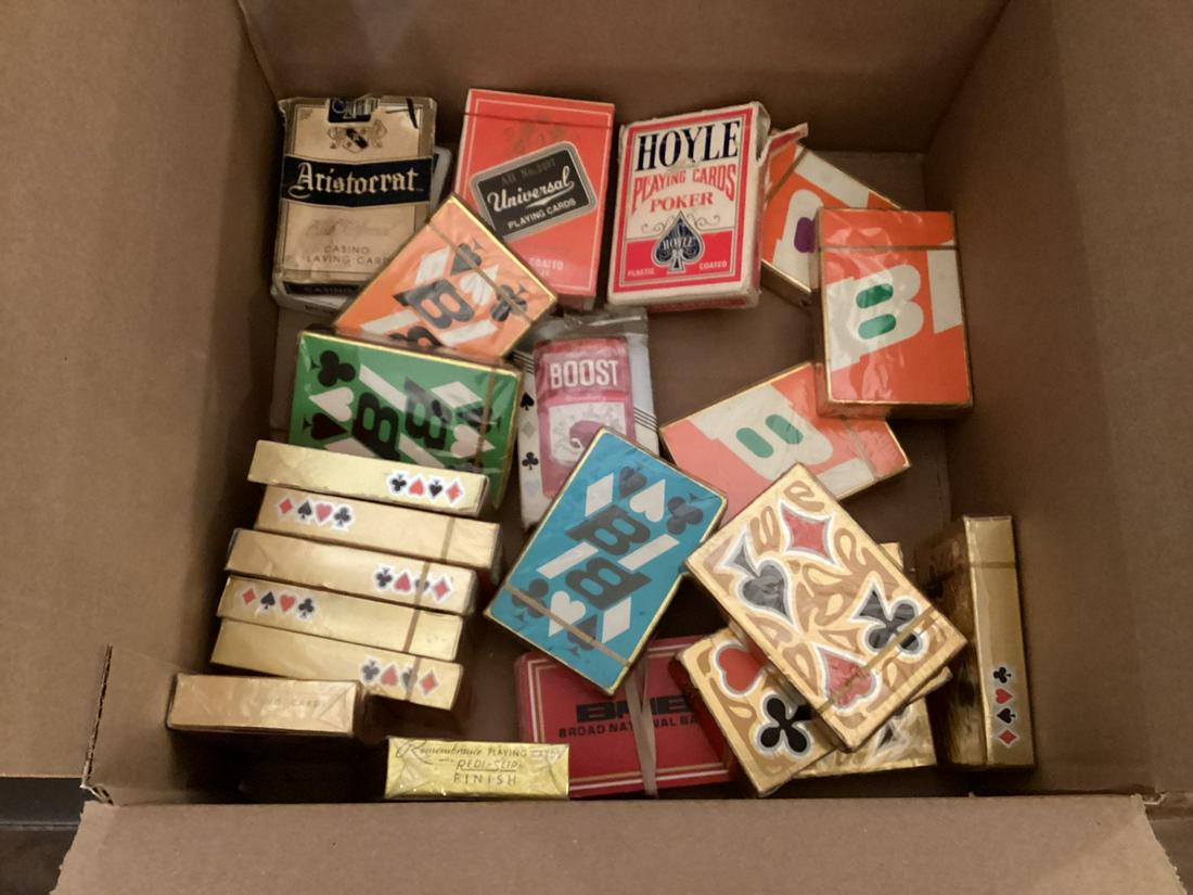 Box full of Vintage Playing Cards (1 of 1)