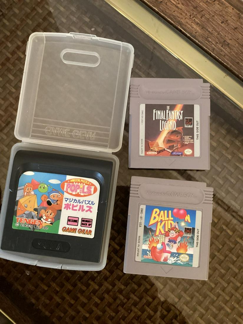 Made in Japan Nintendo Gameboy Games & 1991 Japan Sega Game Gear Game (1 of 1)