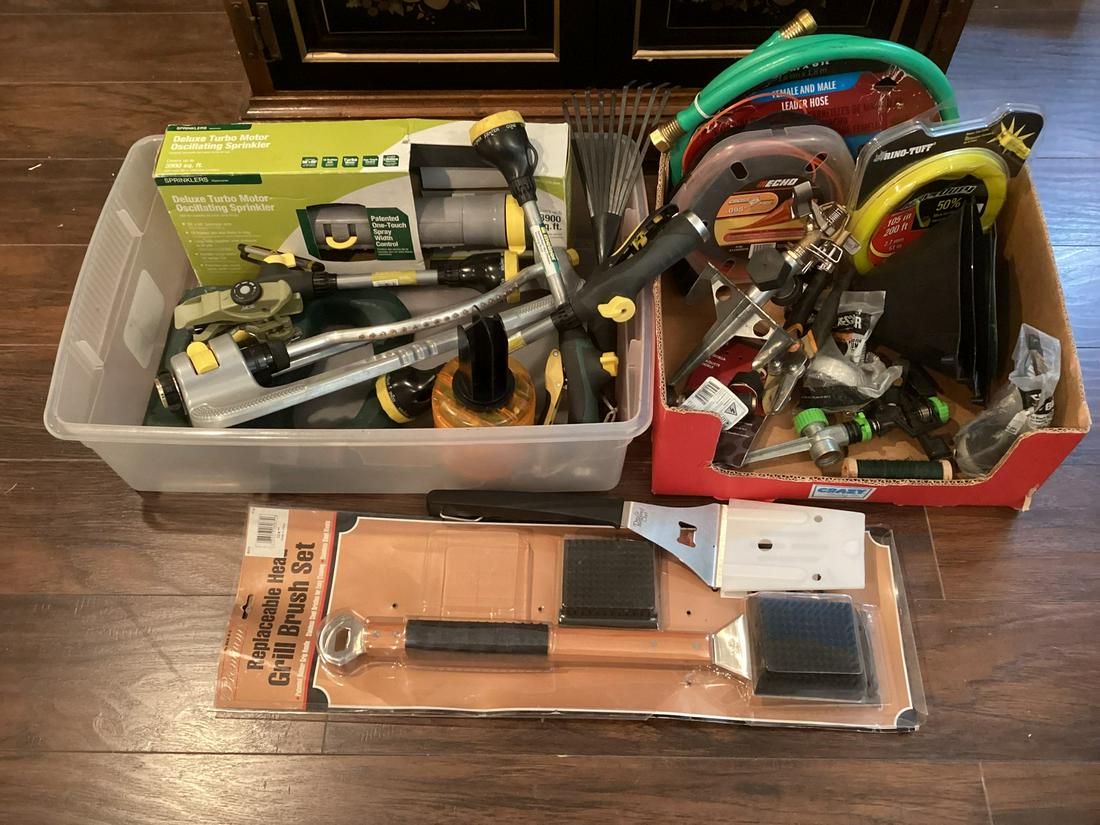 Large Lot of Sprinklers, hose nozzles and Yard Items (1 of 1)