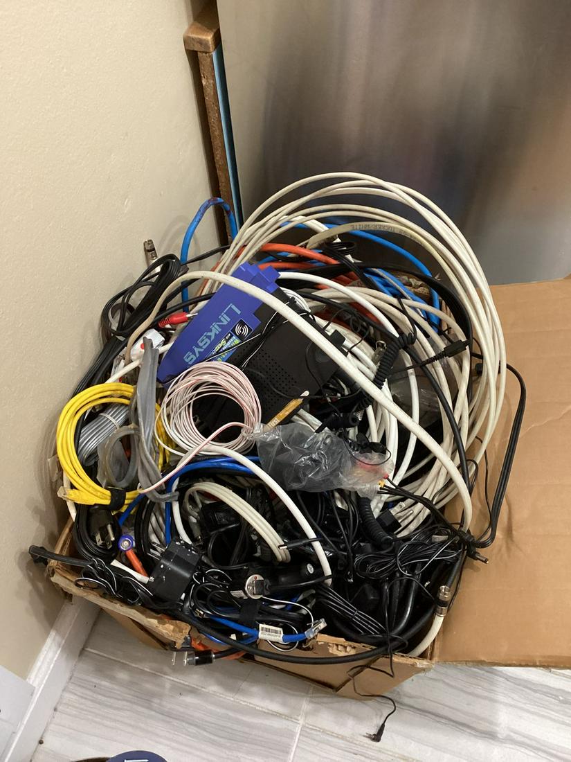 Huge Box of Wires, Extension Cords, and more (1 of 1)
