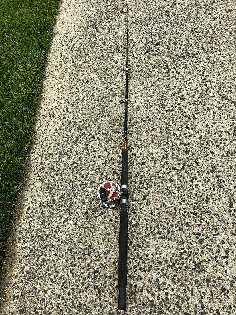 Penn Senator 114H Reel and Shakespeare Fishing Rod (1 of 1)