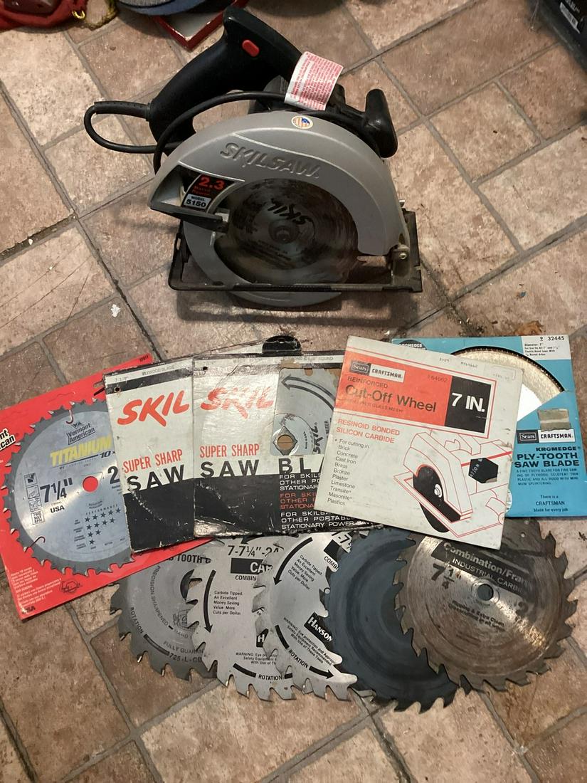 Skilsaw and Various Saw Blades Most NIP: Skilsaw and Various Saw Blades Most NIP