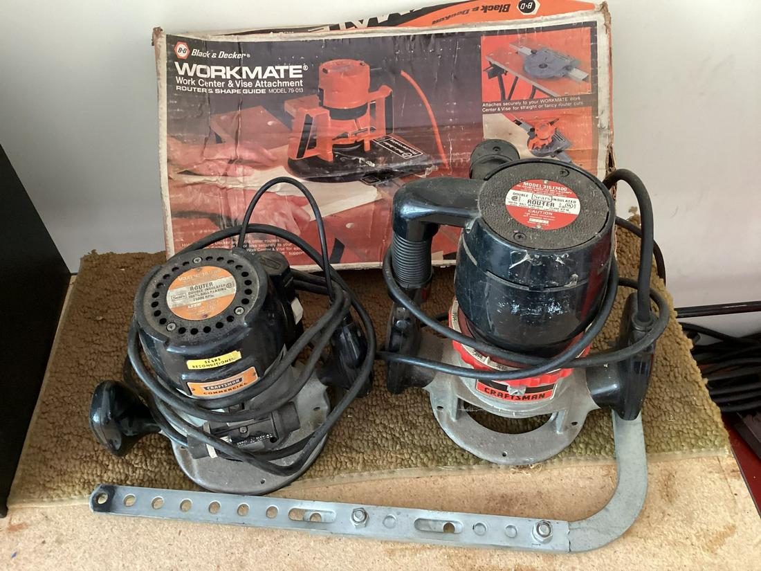 Two Craftsman Routers, Workmate Router accesory and more (1 of 1)