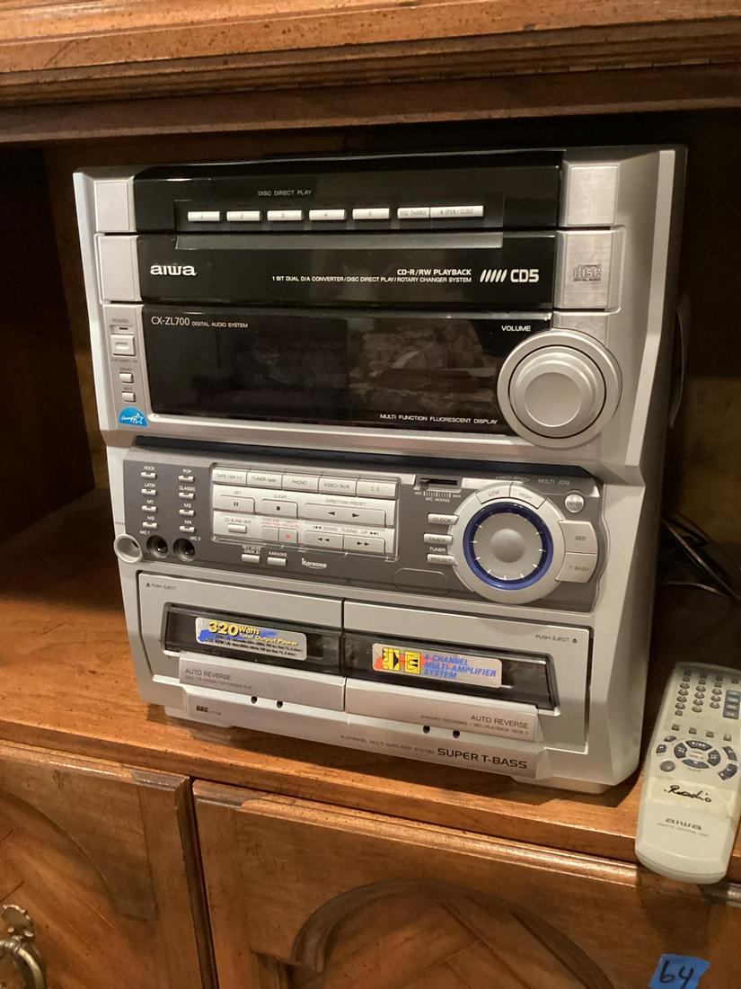 Aiwa Stereo with Speakers (not Shown): Aiwa Stereo with Speakers (not Shown)