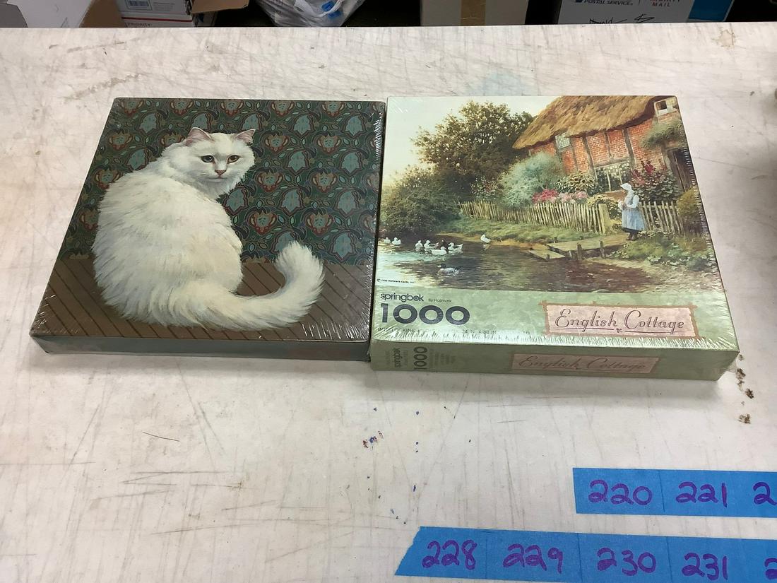 Set of 2 Puzzles seaed in box: Set of 2 Puzzles seaed in box