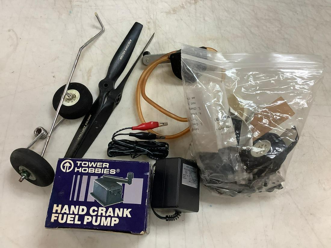 Lot of Gas Powered Model Airplane Parts and Accessories: Lot of Gas Powered Model Airplane Parts and Accessories