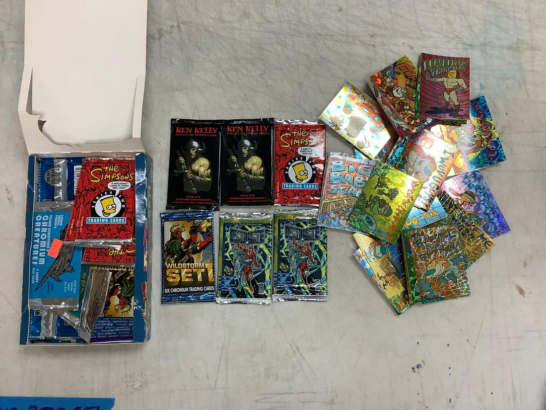Large Lot of Various Collectible Trading Cards incl. Simpsons, Ken Kelly (not sealed) (1 of 1)