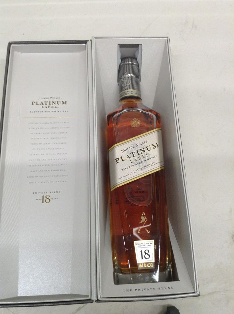 Johnnie Walker Platinum Label Scotch Whiskey in case (1 of 1)