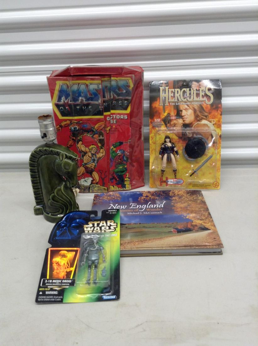 Masters of the Universe collectors case, star wars action figures, and more (1 of 1)