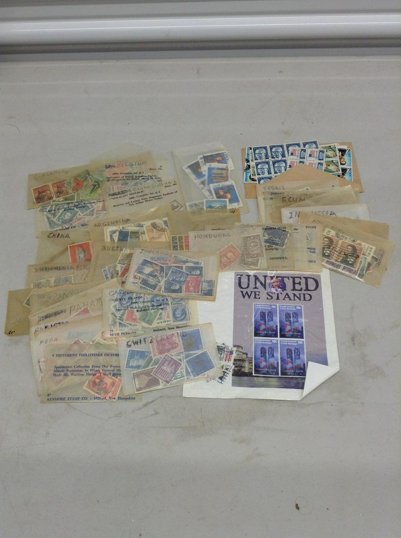 Lot of vintage postage stamps from various countries (1 of 1)