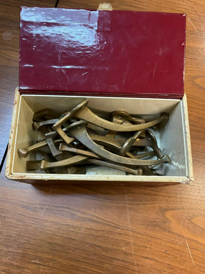 Lot of vintage coat hooks: Lot of vintage coat hooks