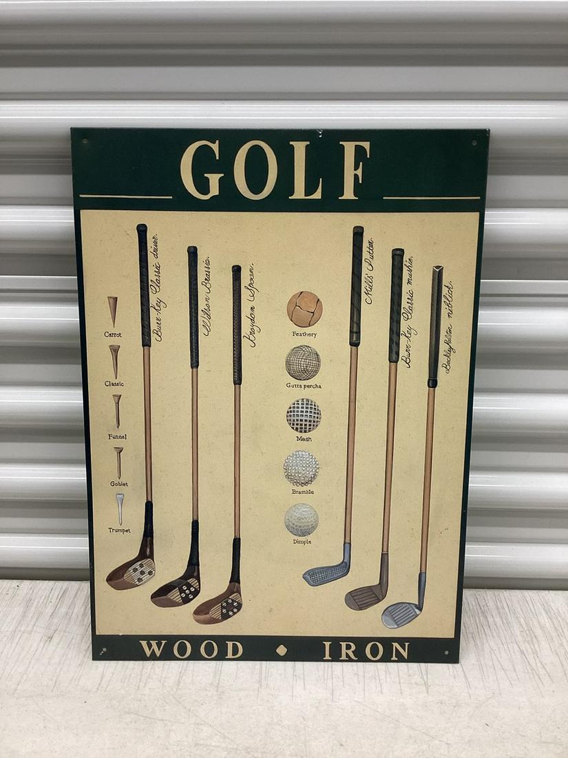 Metal Golf Sign 17.5"x12.5" (1 of 1)