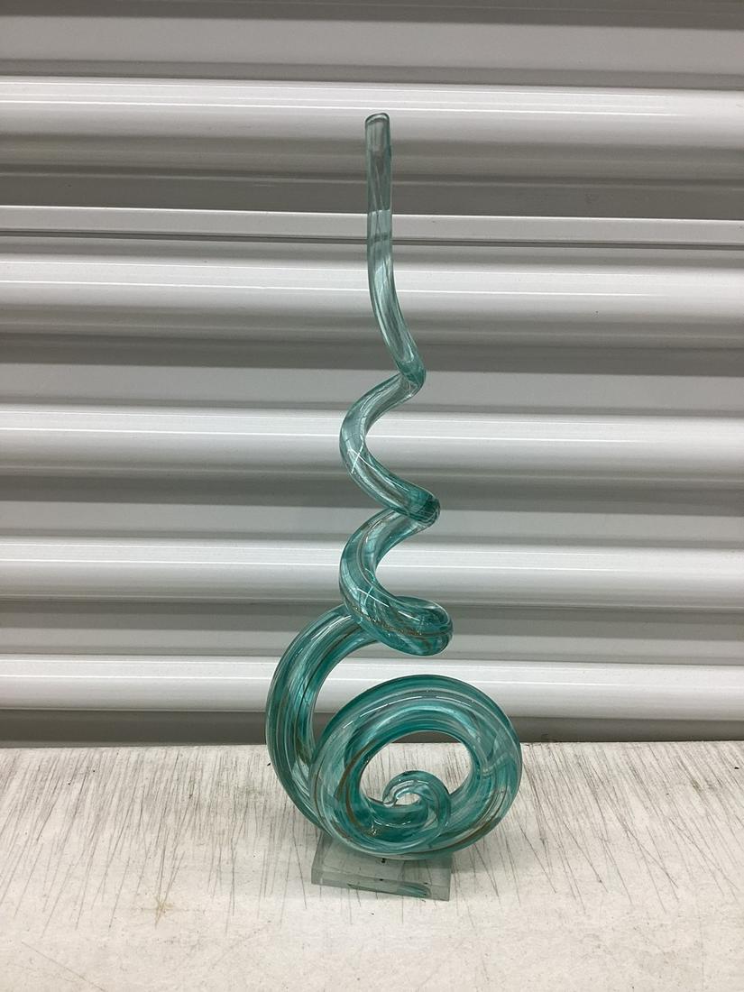 Decorative Glass Swirl 14.5": Decorative Glass Swirl 14.5"