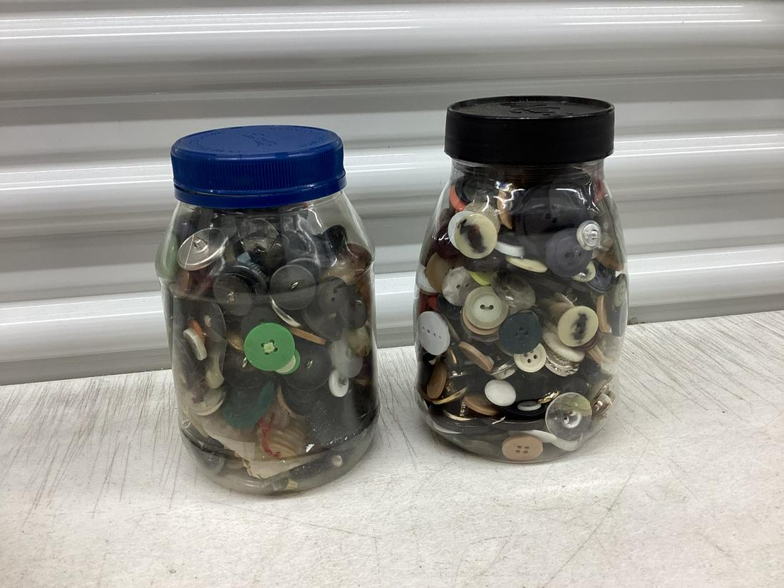 Two Jars of Vintage Buttons (1 of 1)
