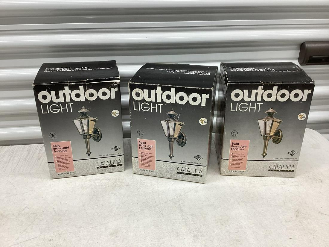 Three New in the box Solid Brass Catalina Lighting Wall Sconce Lights (1 of 1)