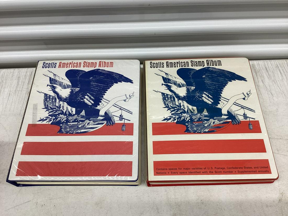 Scotts American Stamp Albums Full of Stamps in protective sleeves First Stamp 1893 last 1980s (1 of 1)