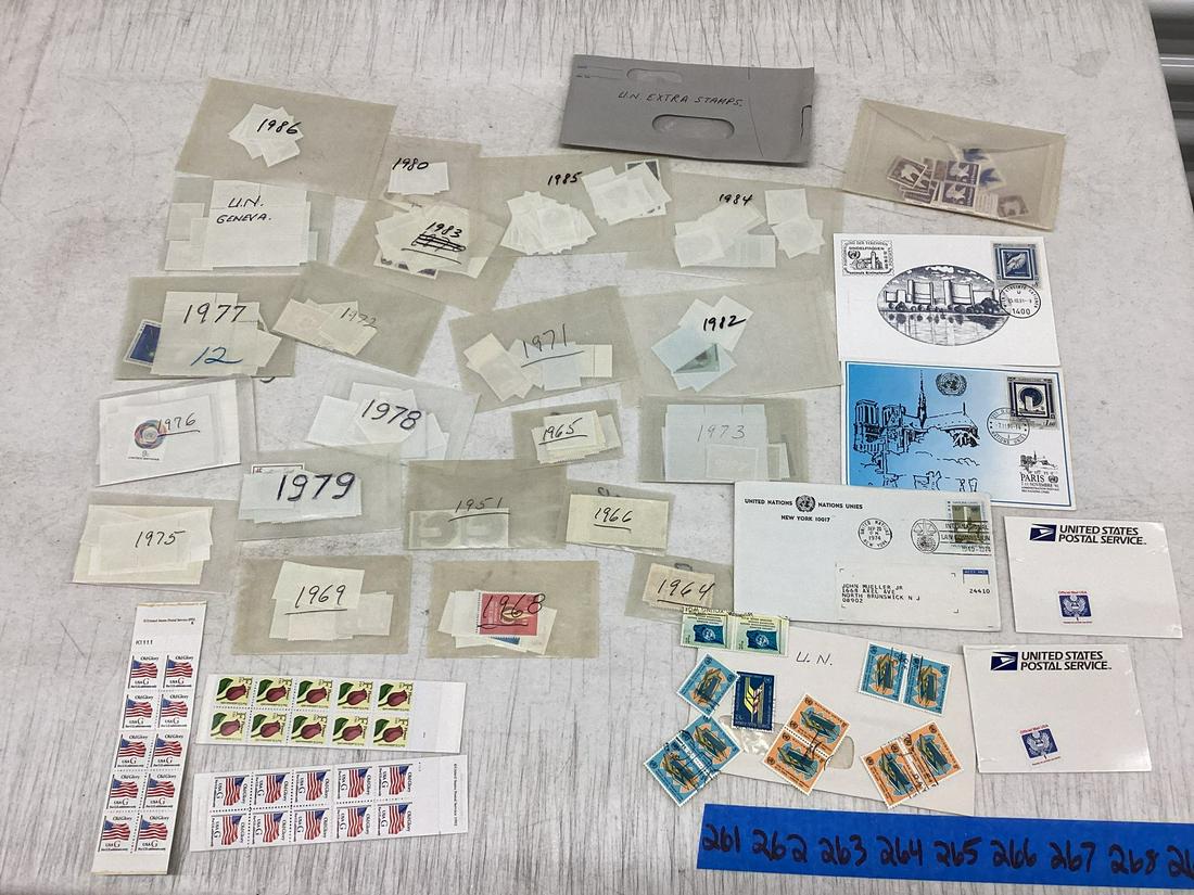 Large lot of 1950s, 60s and other UN Stamps, First Day Covers and more (1 of 1)