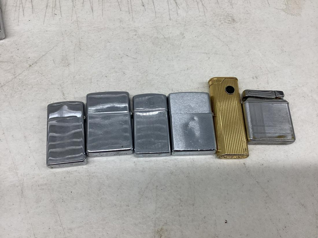 Lot of Vintage Lighters mostly Zippo - no engraving: Lot of Vintage Lighters mostly Zippo - no engraving