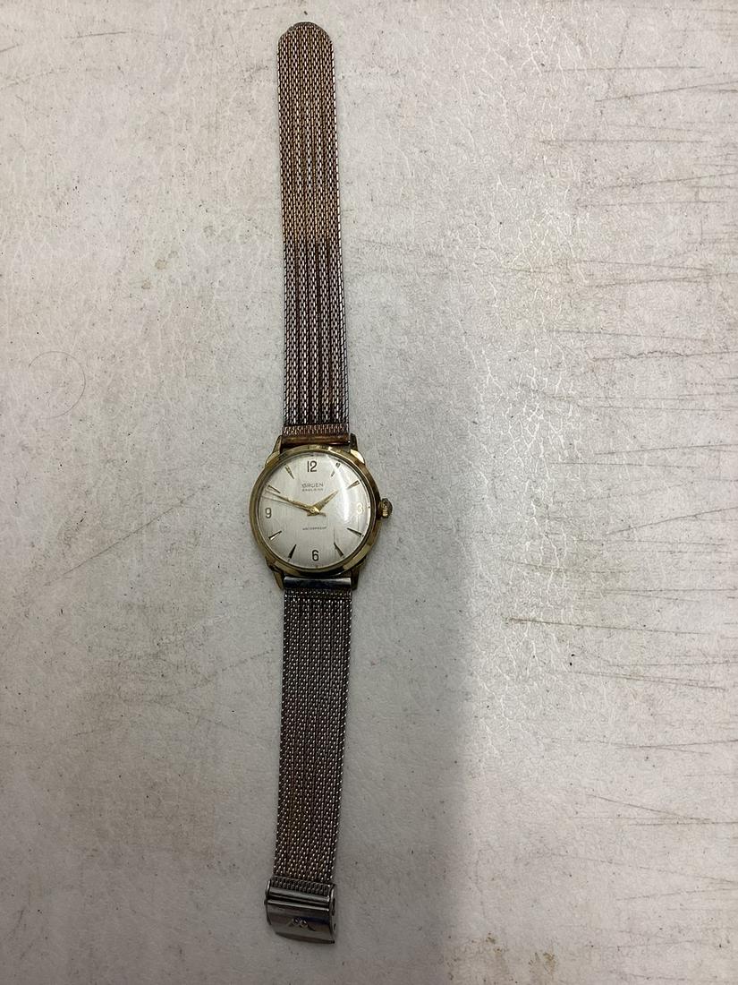 Vintage Gruen Watch 10K Rld G. Plate (1 of 1)