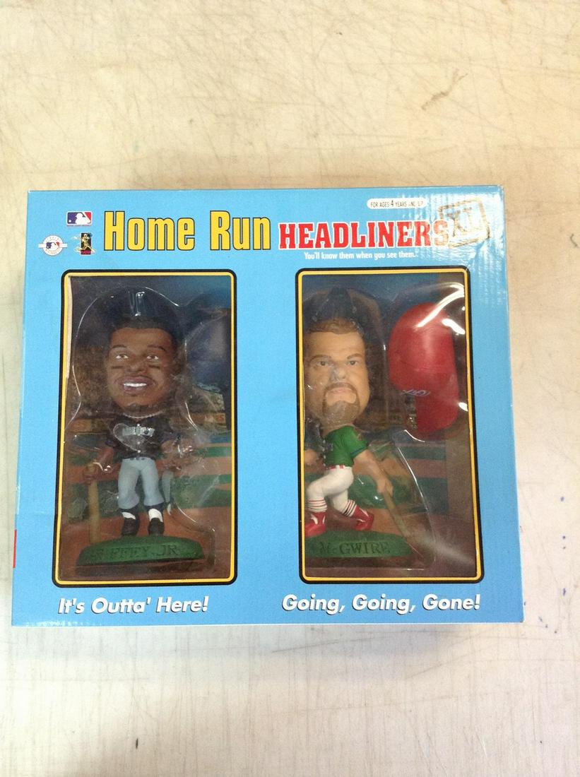 Home Run headliners Ken Griffey Jr. Mark McGwire collectible statues with COA (1 of 1)