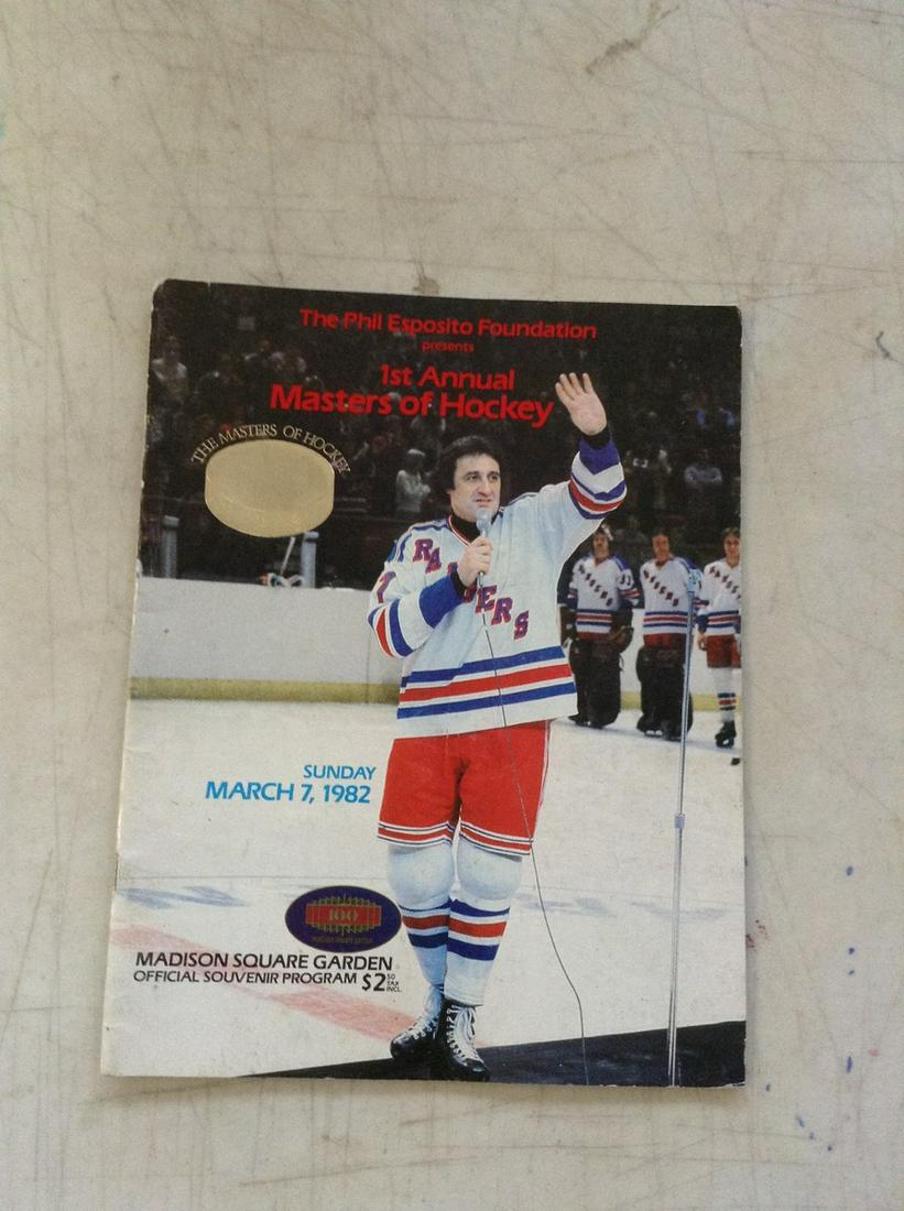 1st annual Masters of Hockey Madison Square Garden program (1 of 1)