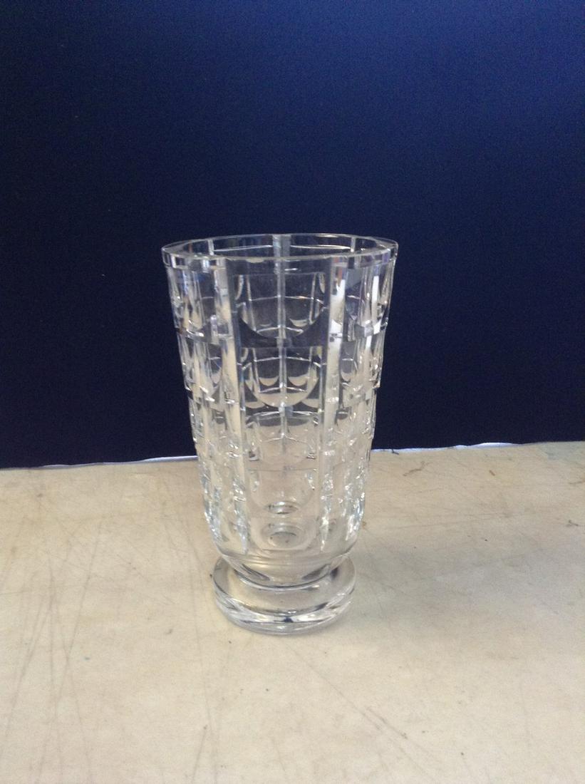 Signed and numbered crystal vase 9 inches tall (1 of 1)