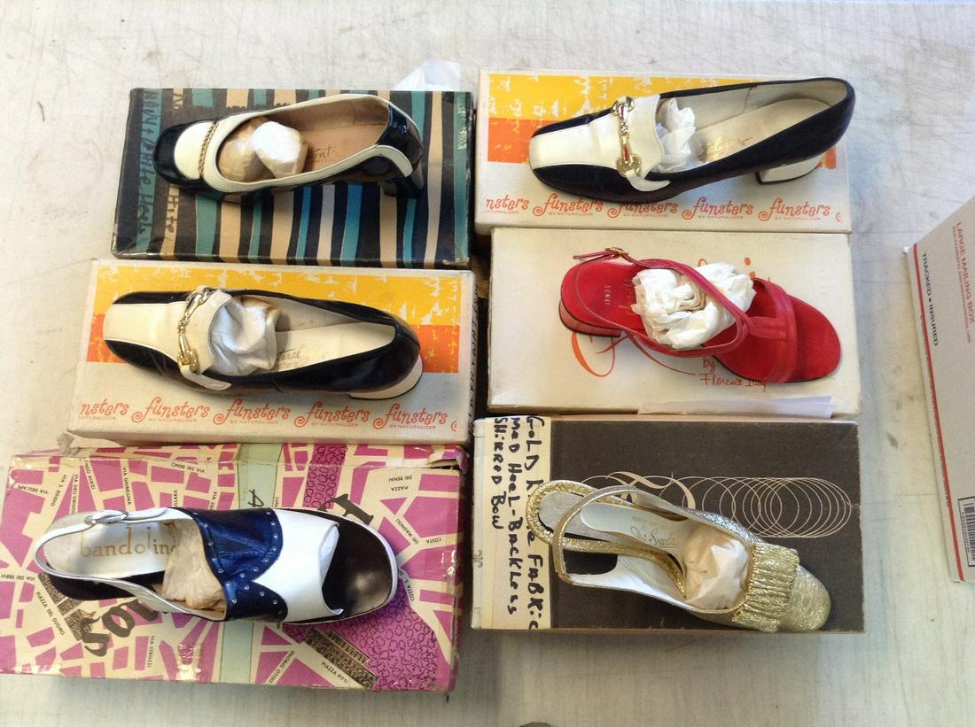 Lot of Vintage Shoes Incl. Pumps and Heels: Size 7