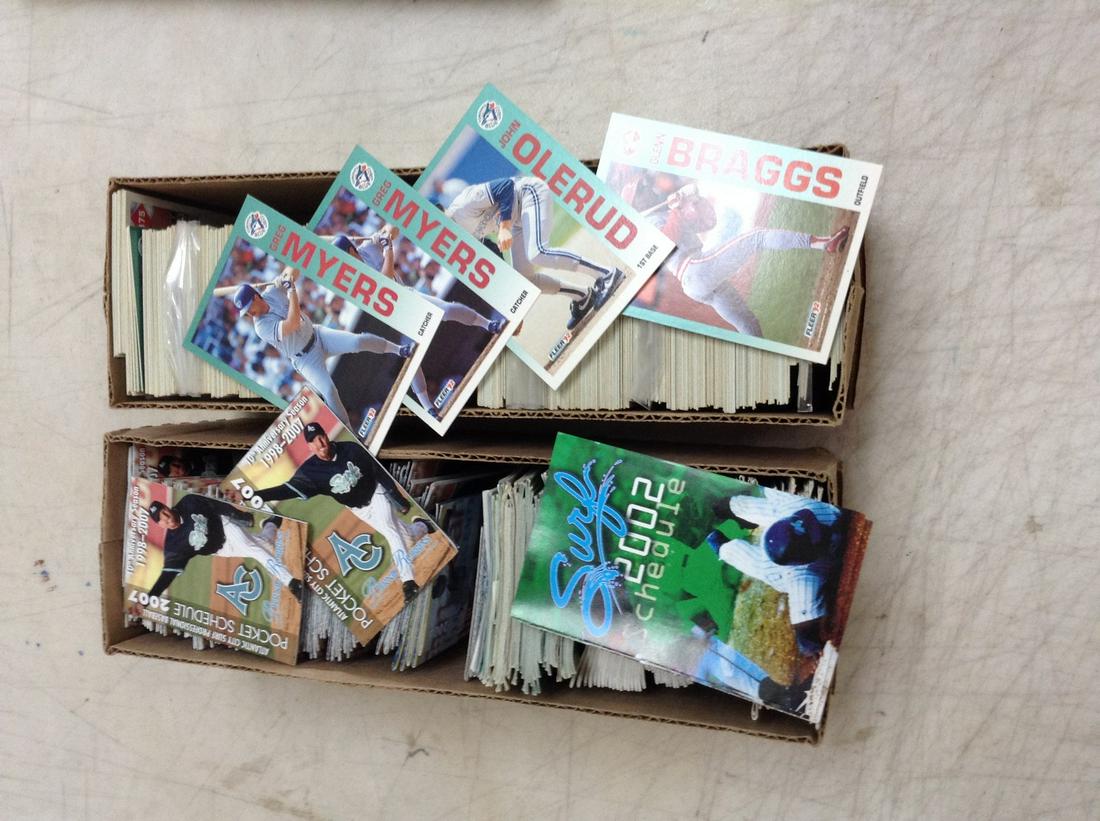 Lot of Baseball Cards Fleer 1992 and Atlantic City 1998-2007 Pocket Schedules (1 of 1)