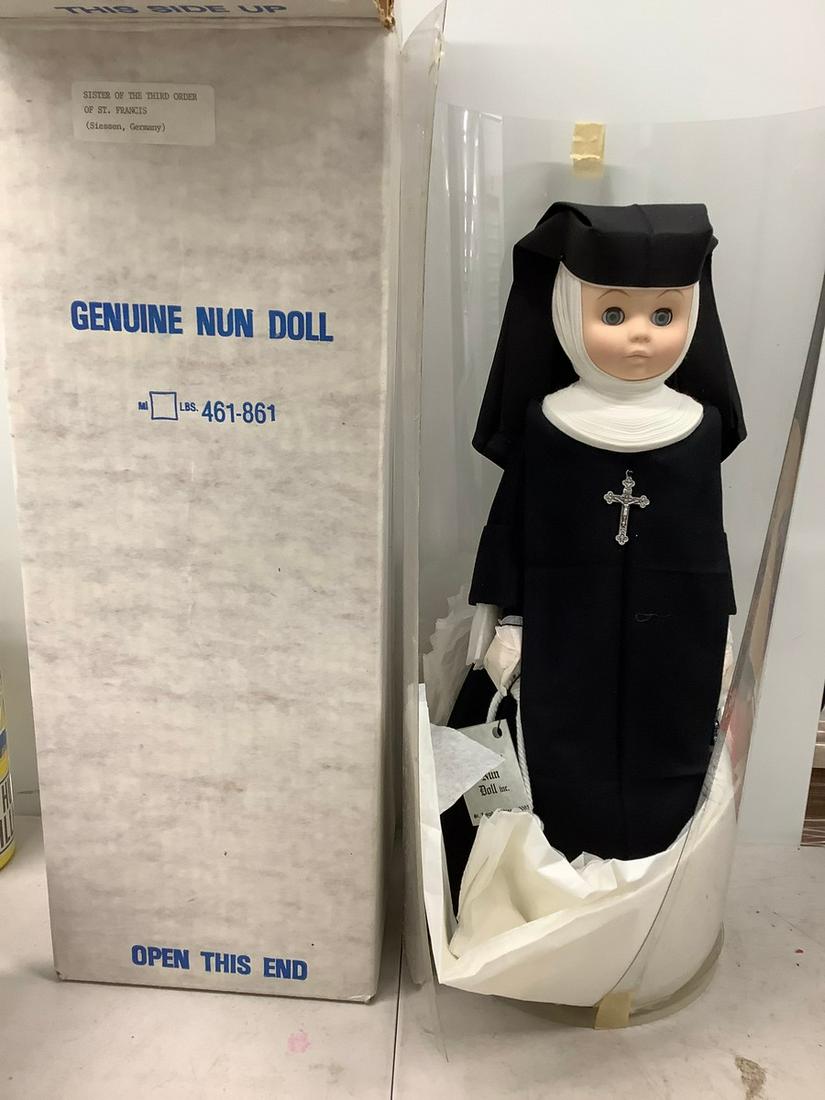 Genuine Nun Doll Sister of the Third Order of St. Francis. Siessen, Germany: 17.5"