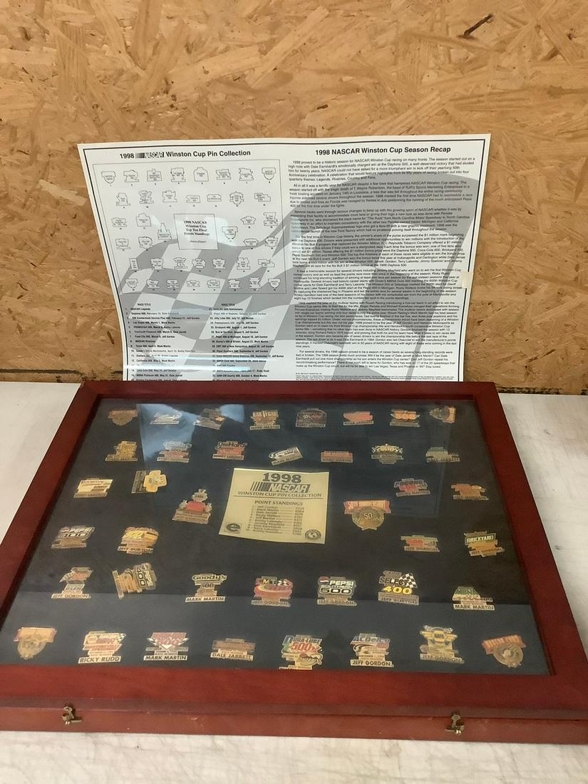 Case of 1998 NASCAR Winston Cup Pin Collection: Case of 1998 NASCAR Winston Cup Pin Collection