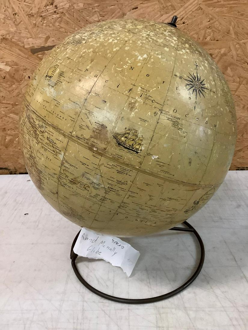 Rand Mcnally globe: Rand Mcnally globe