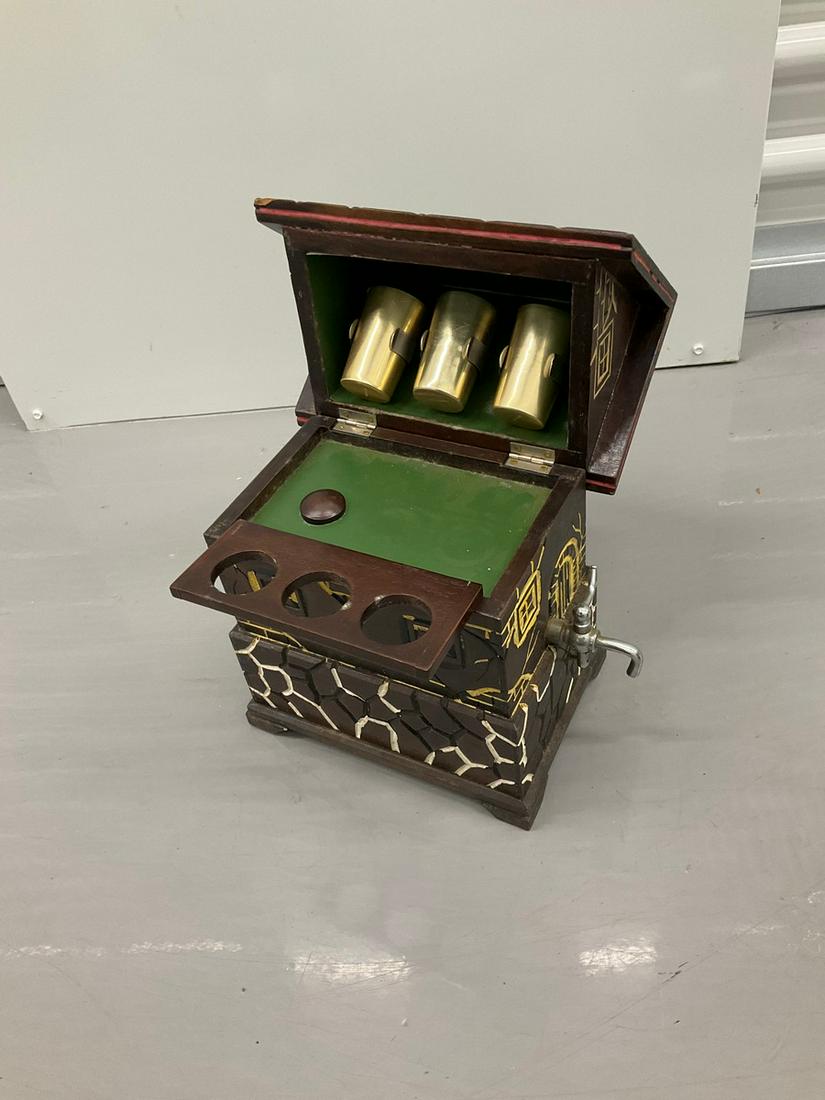 Vintage Wooden Musical Handpainted Mini Bar 10x7 (1 of 1)