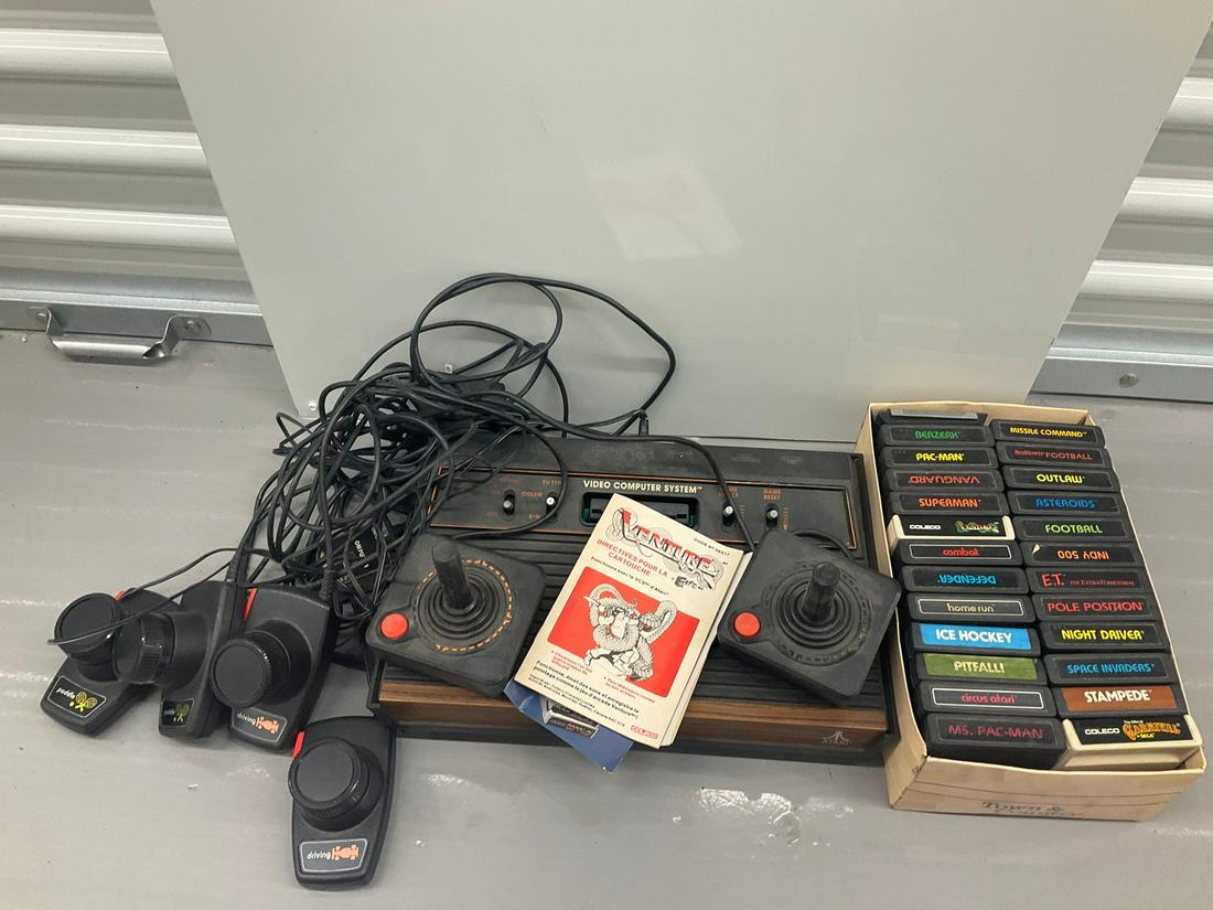 Atari Game System with game cartridges (1 of 1)