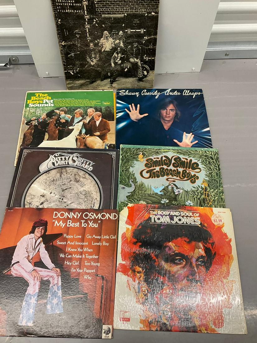 Lot of vintage albums with the NittyGritty dirt band, Tom Jones and more (1 of 1)