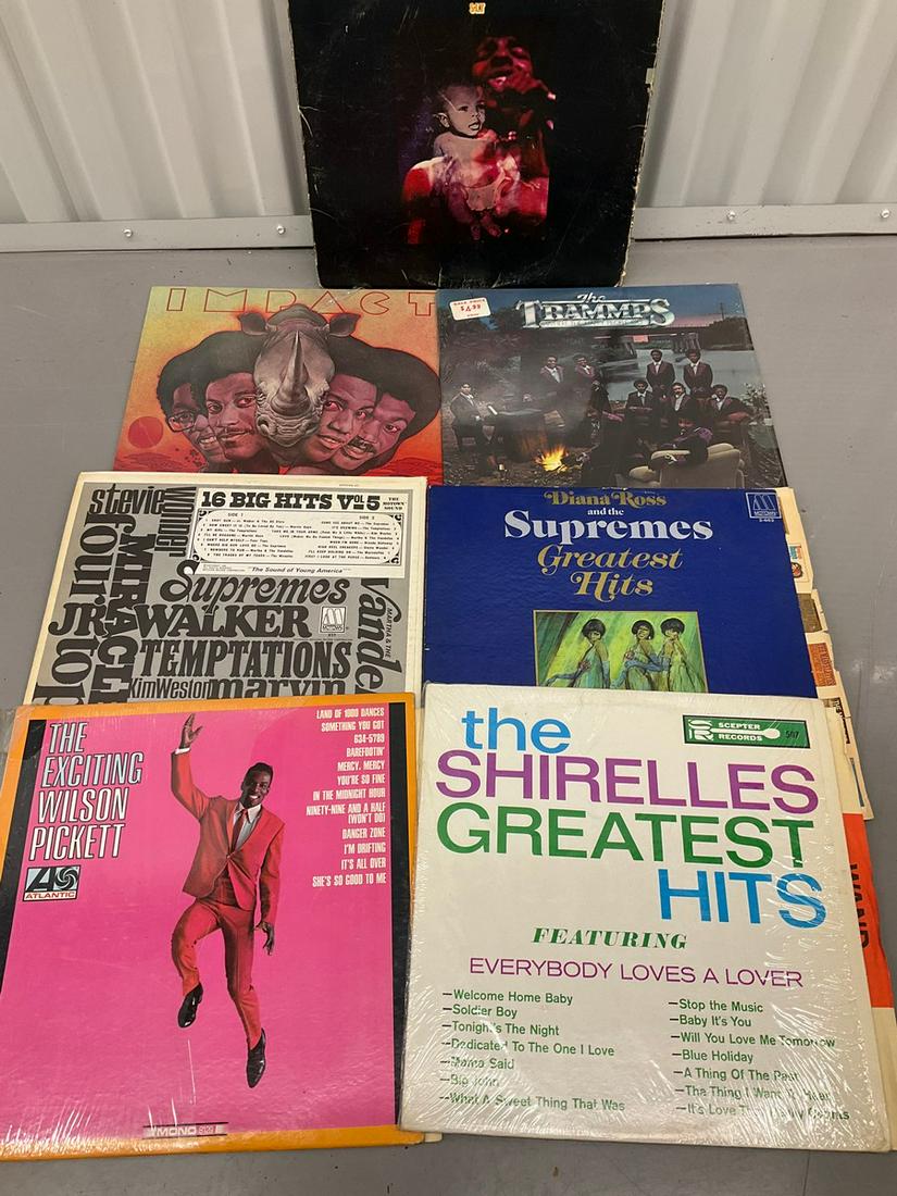Lot of vintage albums with the Trammps, the Supremes and more: Lot of vintage albums with the Trammps, the Supremes and more
