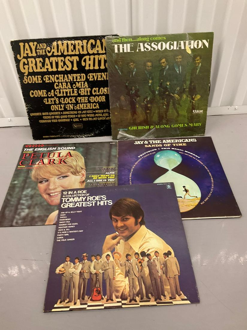 Lot of vintage albums including Jay and the American, Petula Clark, the Association and more: Lot of vintage albums including Jay and the American, Petula Clark, the Association and more