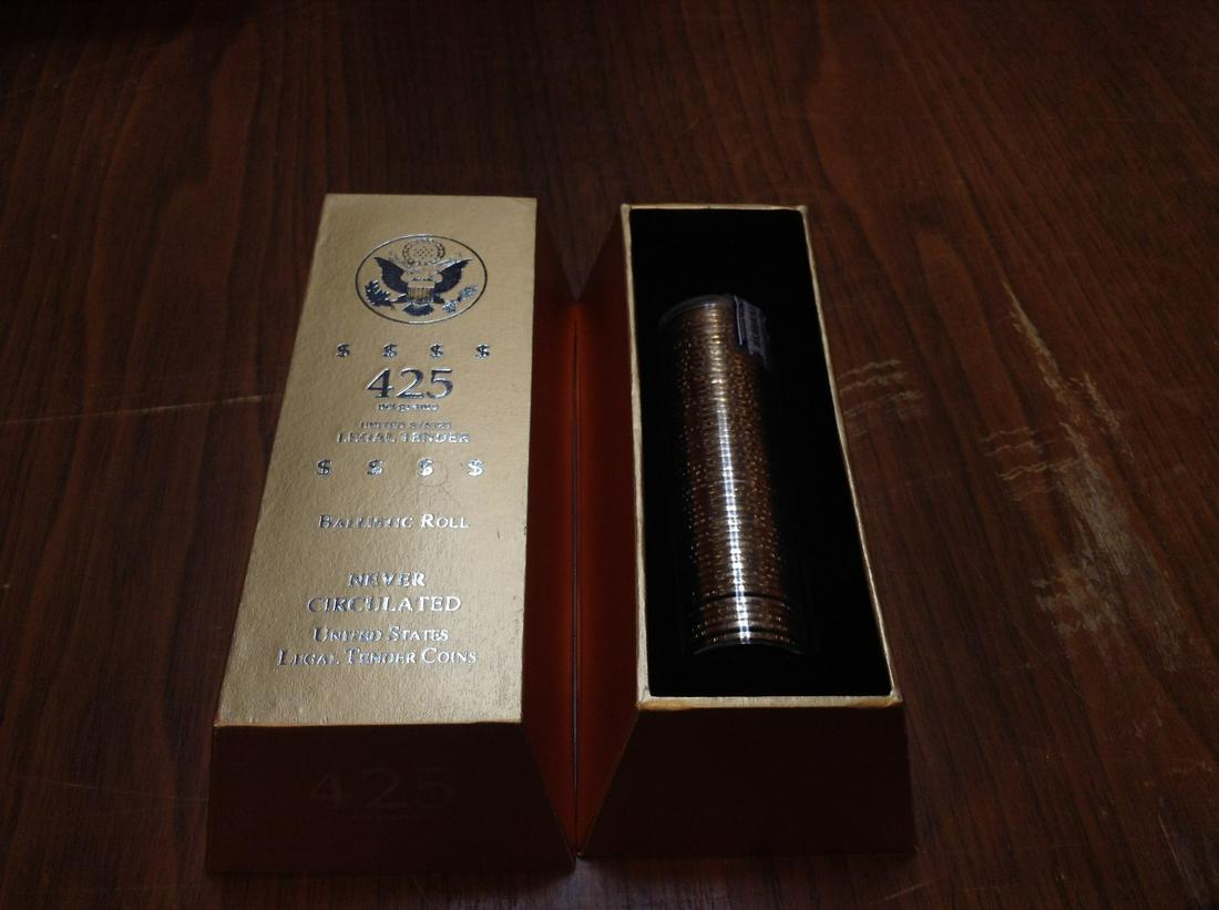 Thomas Jefferson Ballistic ROll 425 net gram 50 $1 coins unicirculated roll 2007 (1 of 1)
