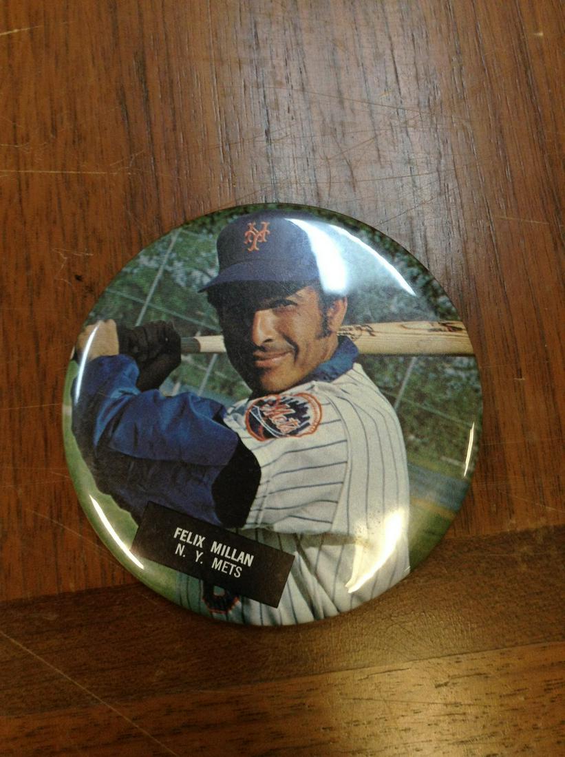 New york mets original 3 1/2" Felix Millan (1 of 1)