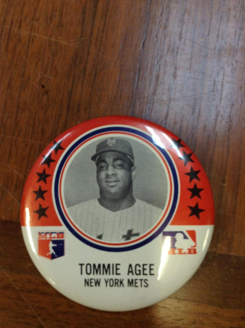 New york mets original 3 1/2" Tommie Agee (1 of 1)