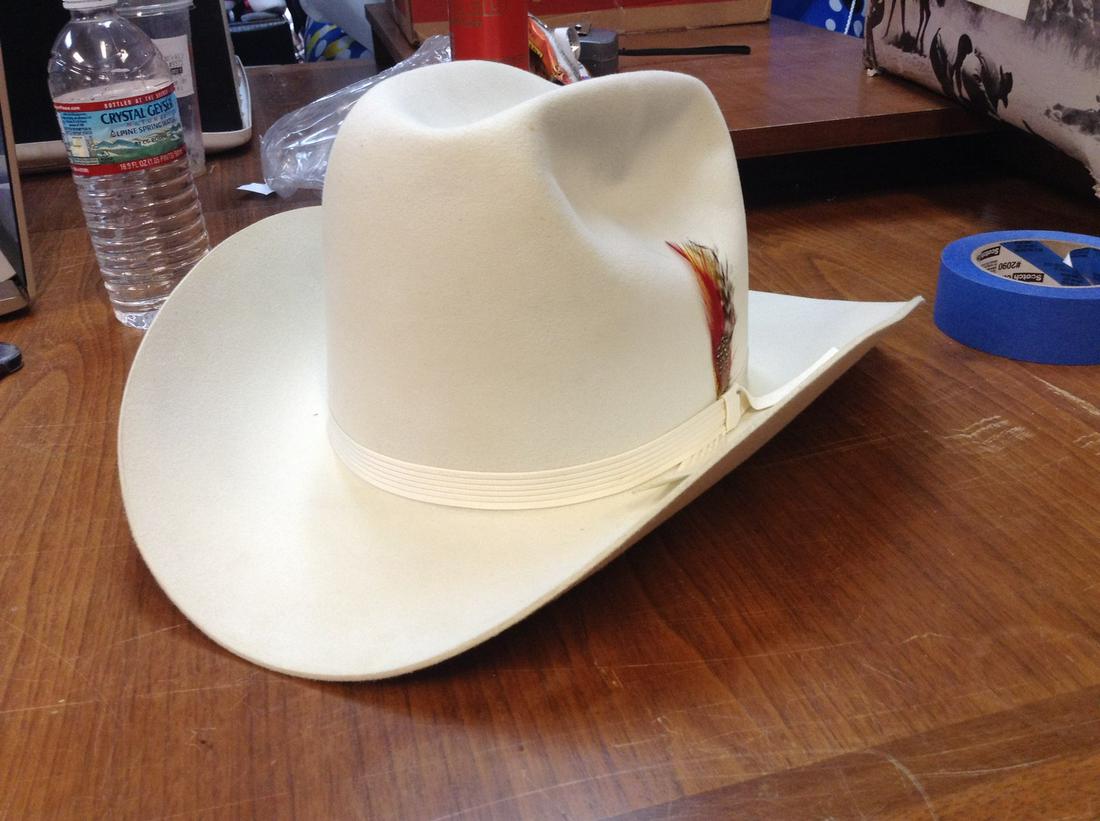 Stetson Beaver hat size 7 3/4 "Presentation to John Hunt" compliments of John Joyce (1 of 2)