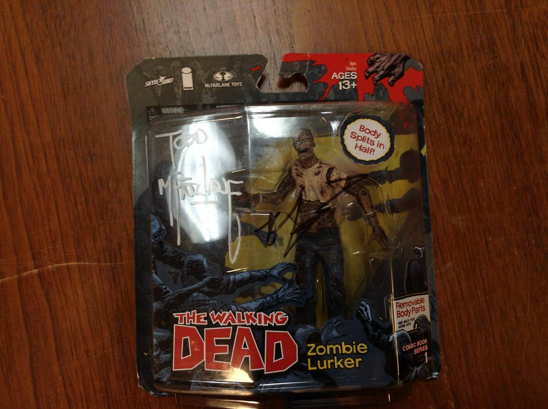 The Walking Dead figure Zombie Lurker signed figure (1 of 1)