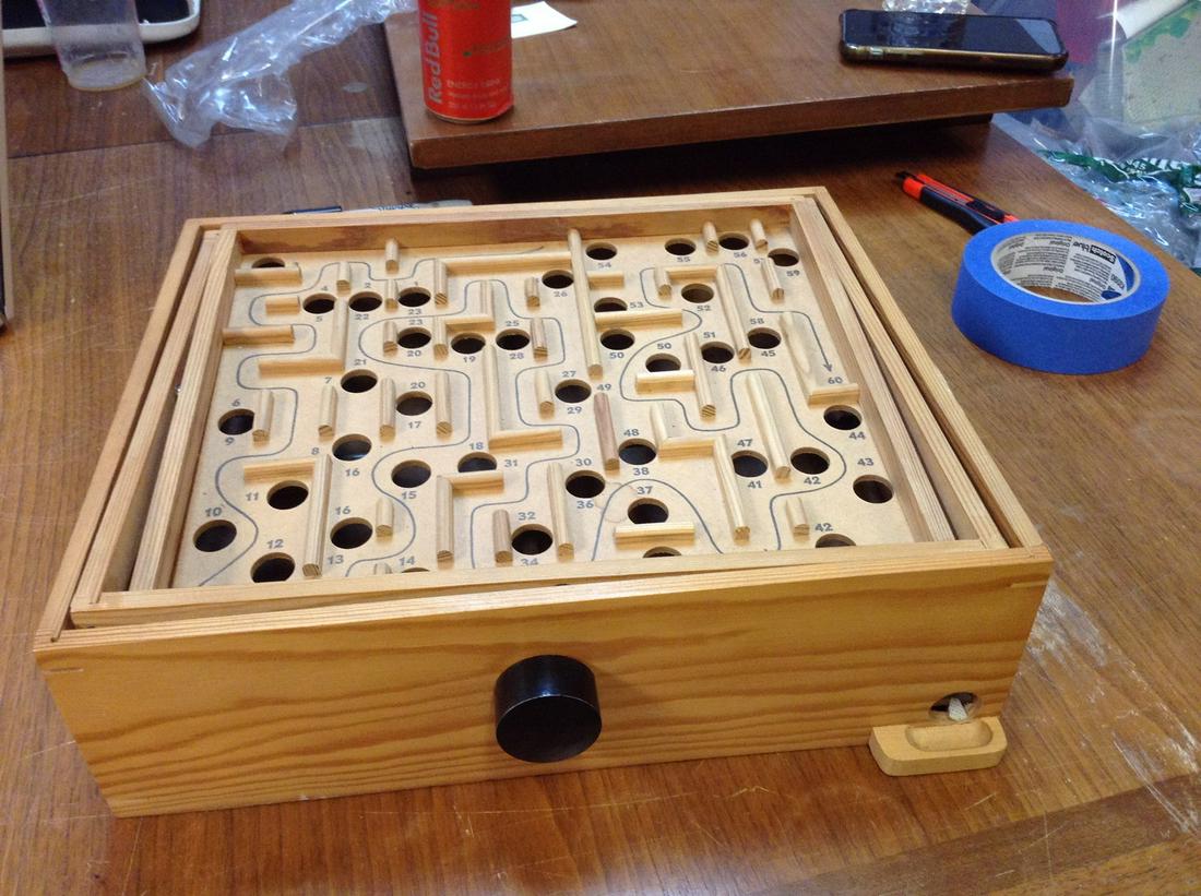 Vintage Brio Labyrintspel Wooden Tilting Maze Game Sweden 1970's (1 of 1)
