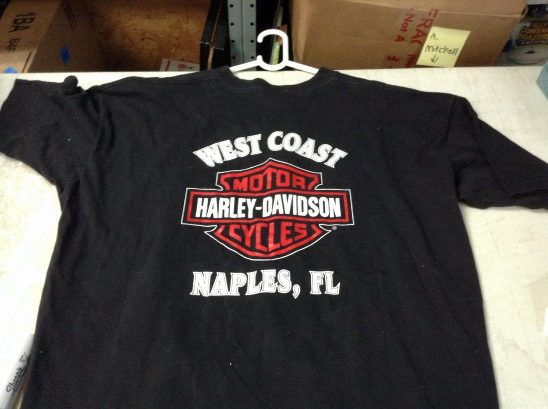 West Coast Harley Davidson T-shirt, good condition, XL (1 of 1)