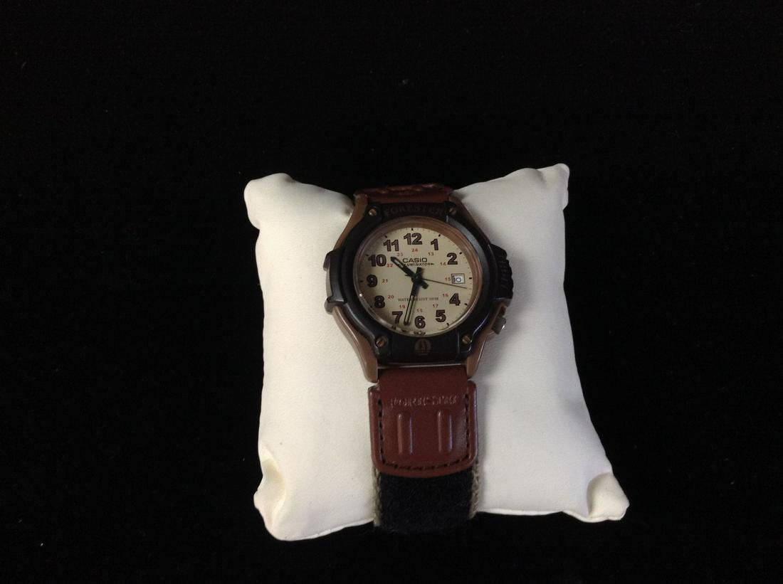 Casio "Illuminator" forester wristwatch with date. Recently Serviced (1 of 2)