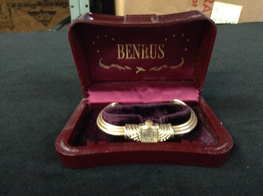 Benrus "Mechanical" 10K gold filled wristwatch. Working condition (1 of 2)