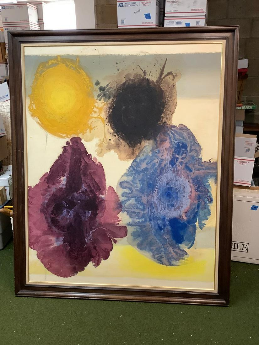 Ben Norris Signed "Passage Two Twice Two" Oil Painting: 66.5 x 55