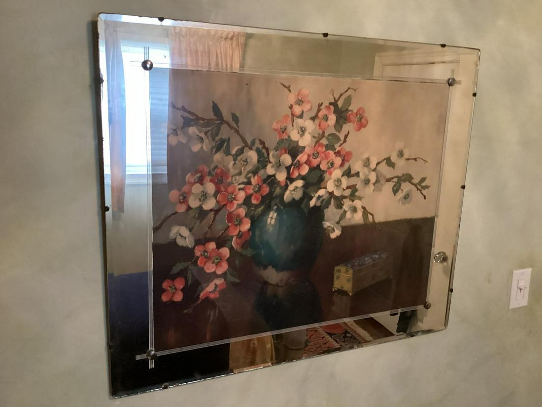 Signed Painting in Antique Mirrored Frame 36"x30" (1 of 1)